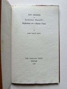 Special edition, out-of-series, title page