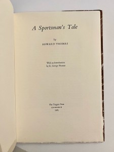 Special edition, out-of-series, title page