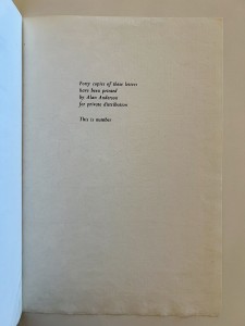 Standard edition, colophon page