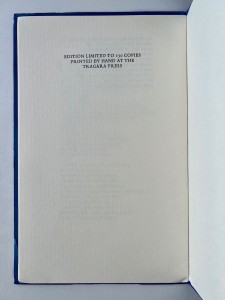 Standard edition, colophon page