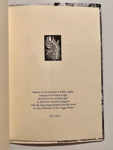 Standard edition, colophon page