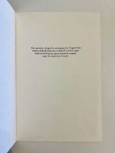 Standard edition, colophon page