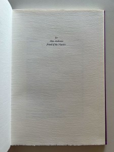 Standard edition, dedication page