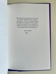 Standard edition, colophon page