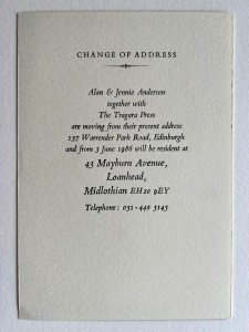 Change of Address (1986)